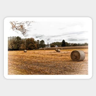 Harvest Time - Hay Bales Sticker